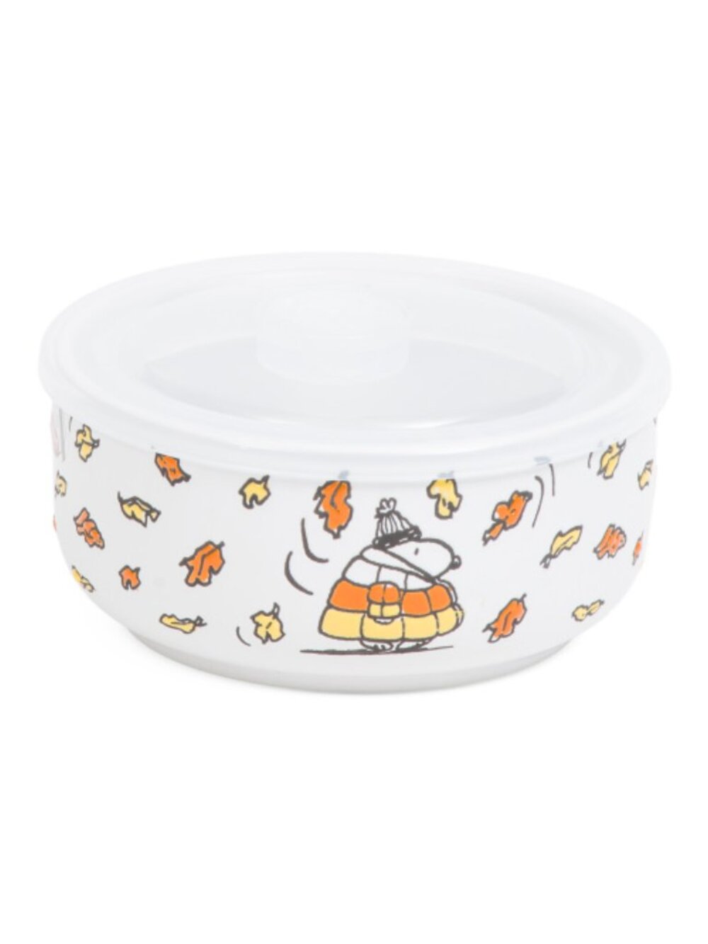NWT Peanuts 2 Snoopy bowl covered set Halloween and Candy Puffer Coat 2 pc